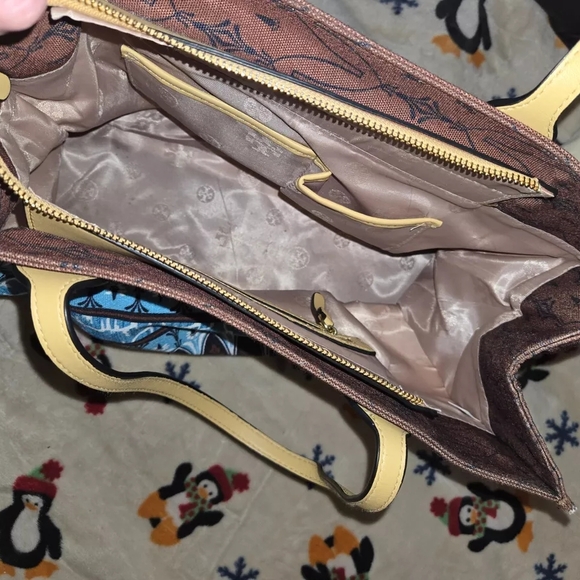 Brown and Blue Tote Bag - Picture 5 of 6